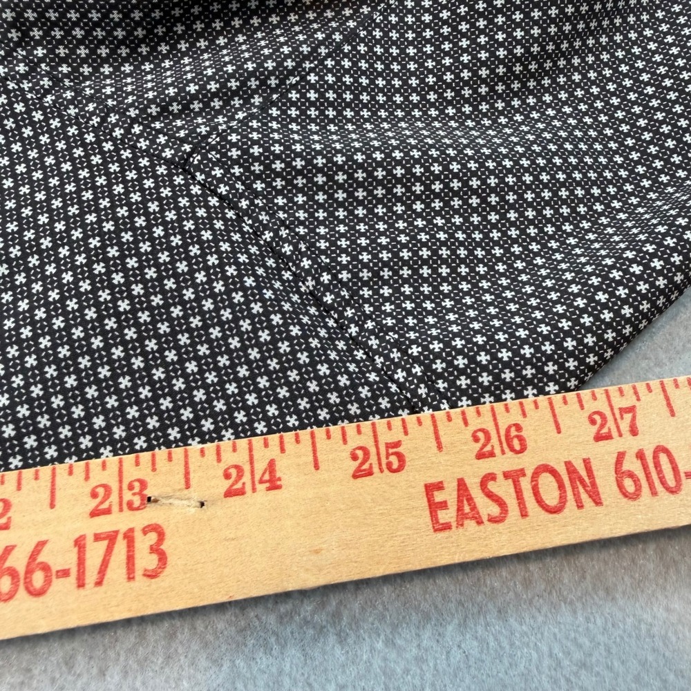 Nick Graham Everywhere Men's XL Stretch Modern Fit Black Geometric Dress Shirt - Picture 5 of 7